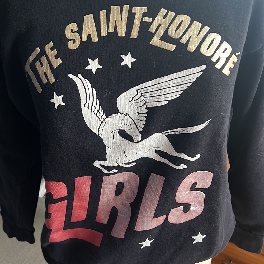 Être Cécile The Saint Honore Girls Pegasus Crewneck Sweatshirt - Womens L - Picture 4 of 7